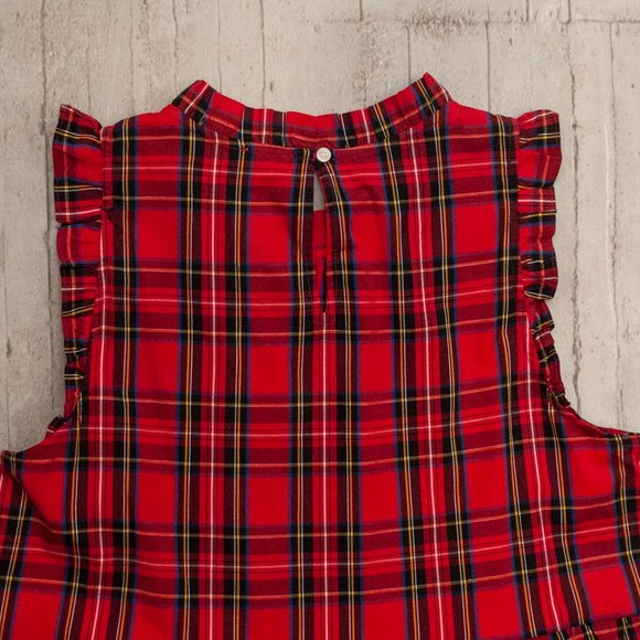 NWT J. Crew Tartan Plaid Tiered Midi Dress size 4 - Picture 3 of 5